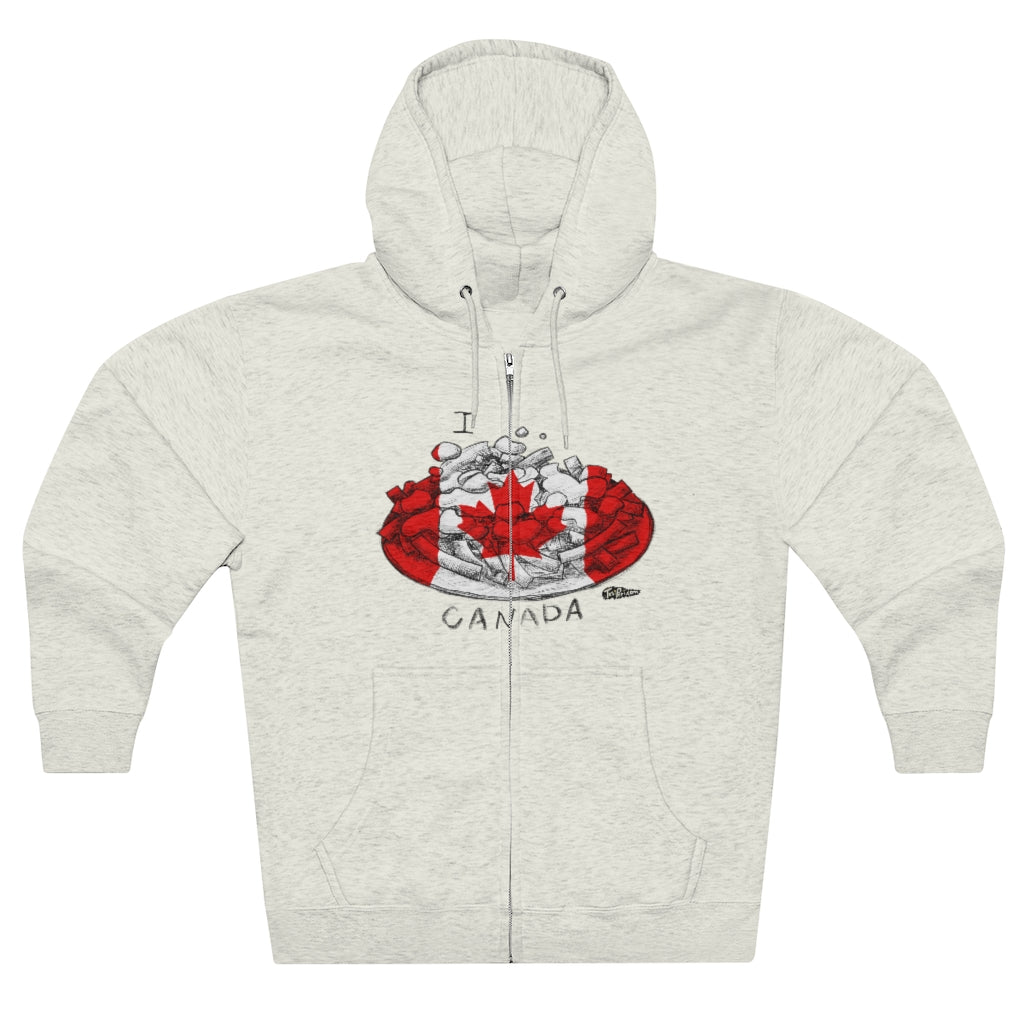 I 2024 Poutine Canada Full Zip Hoodie