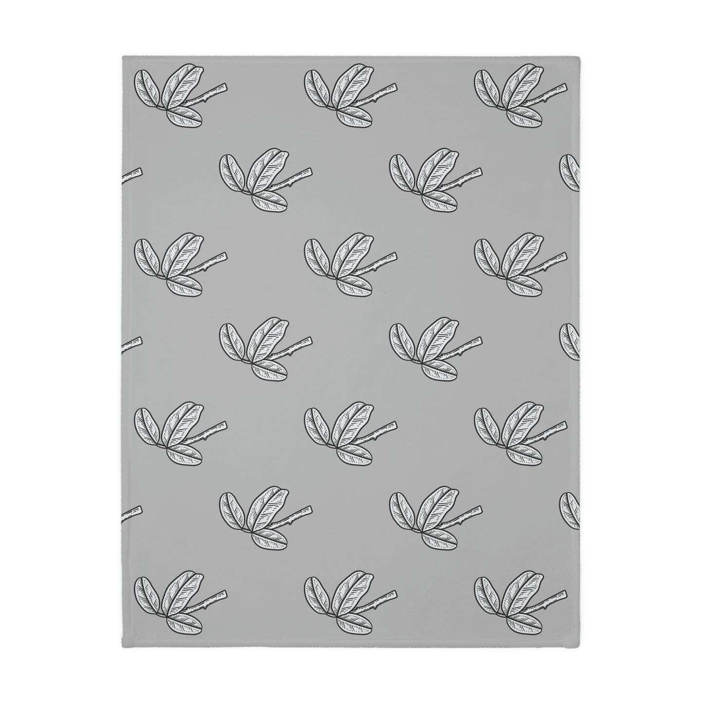 Bird Velveteen Minky Blanket (Two-sided print)