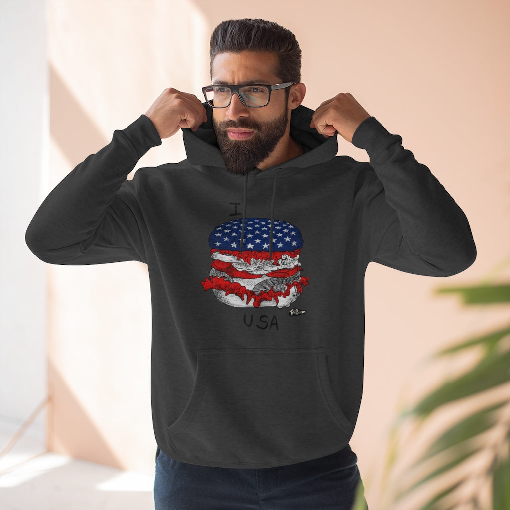 I Hamburger USA Hoodie