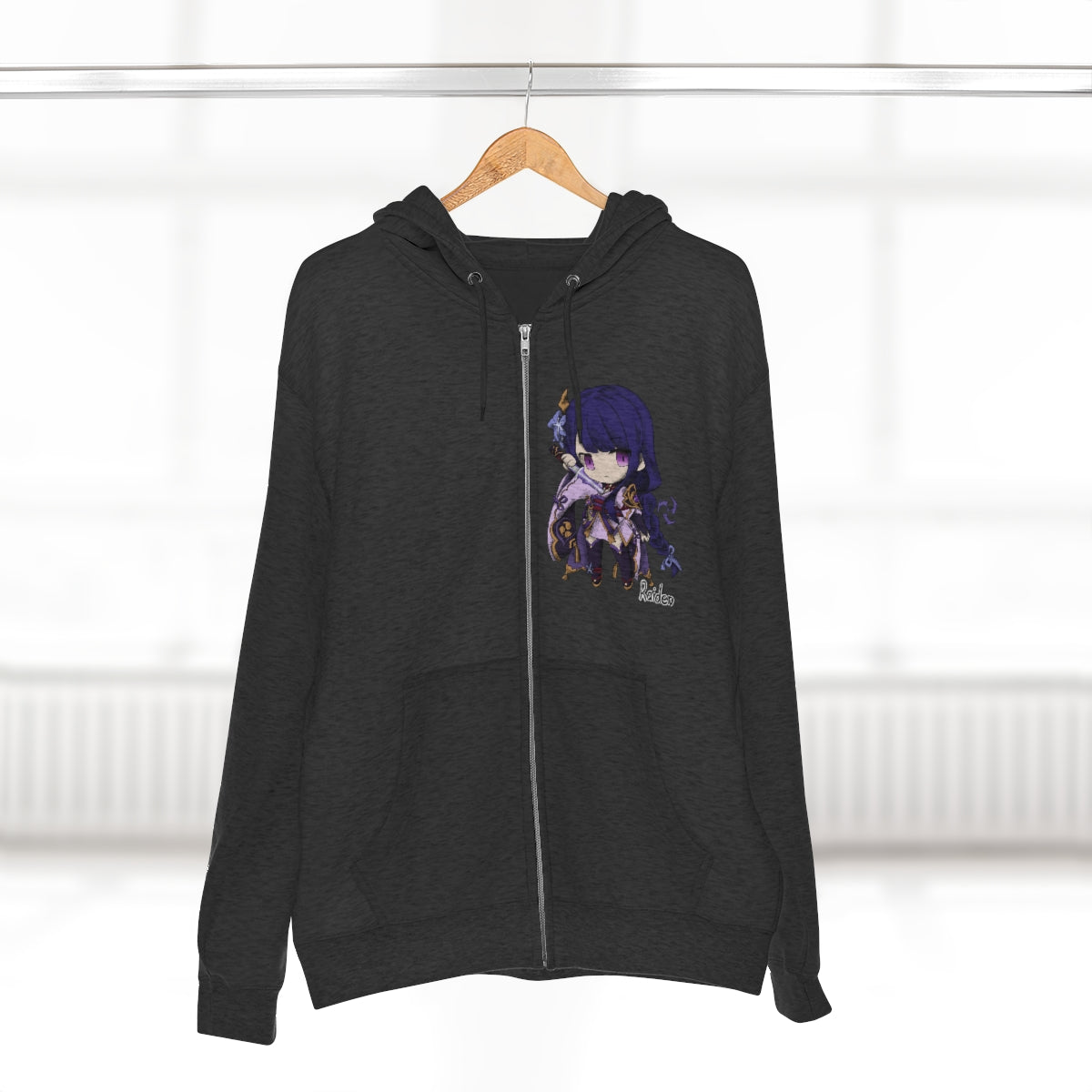 RAIDEN Genshin Impact Unisex Premium Full Zip Hoodie