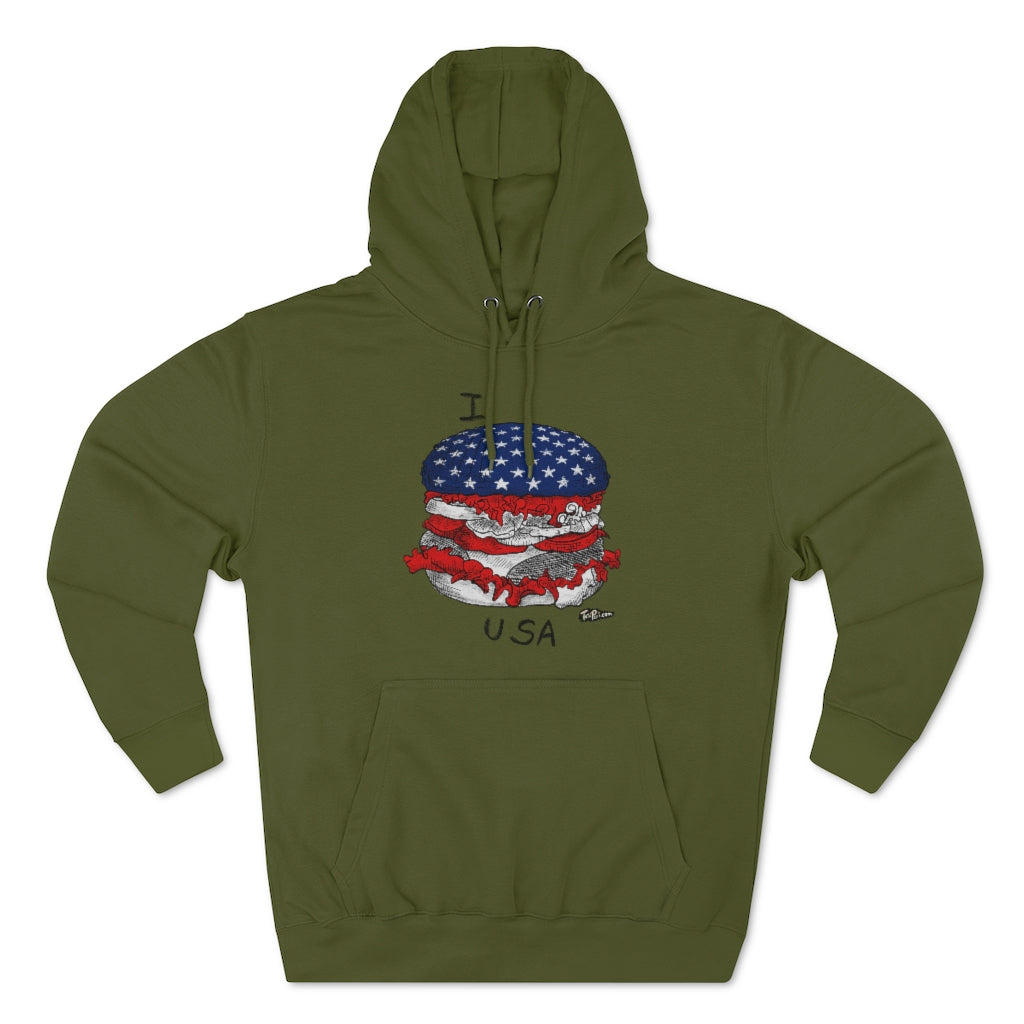 I Hamburger USA Hoodie