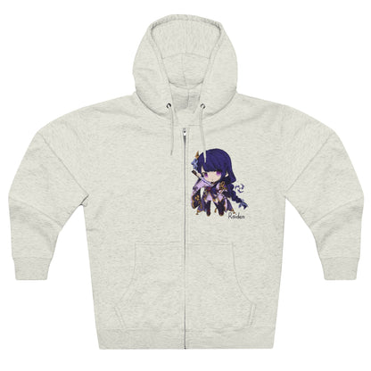 RAIDEN Genshin Impact Unisex Premium Full Zip Hoodie