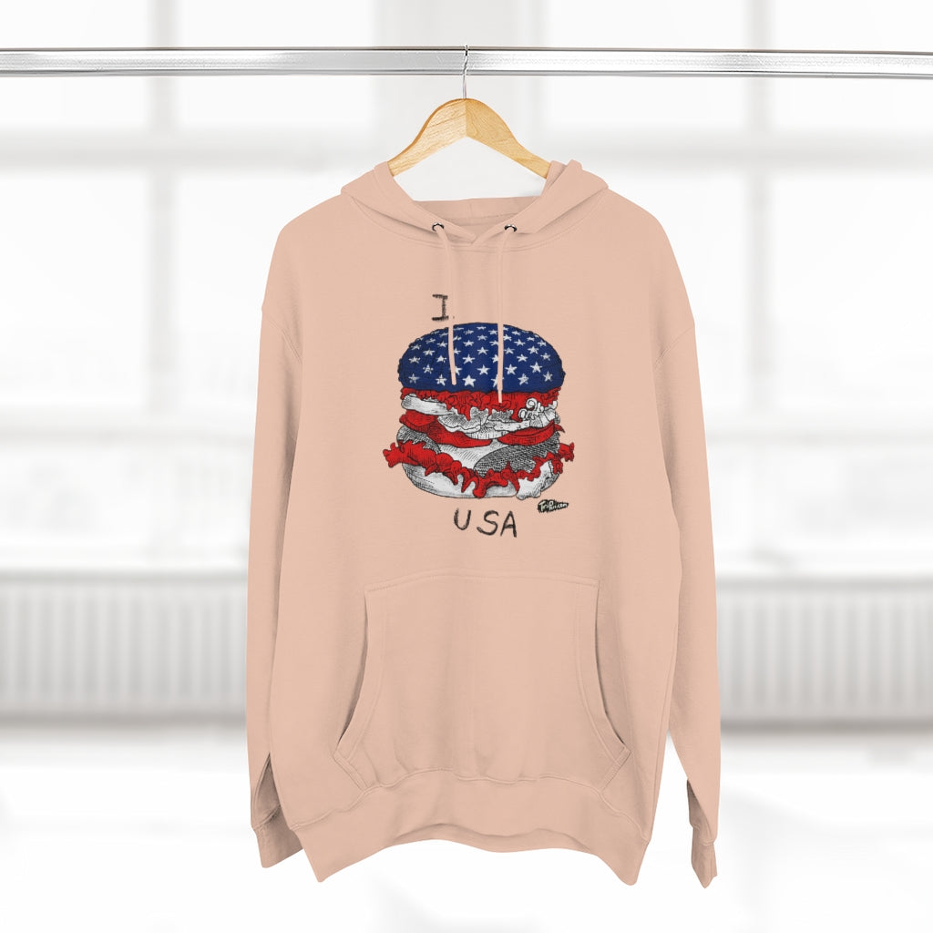 I Hamburger USA Hoodie