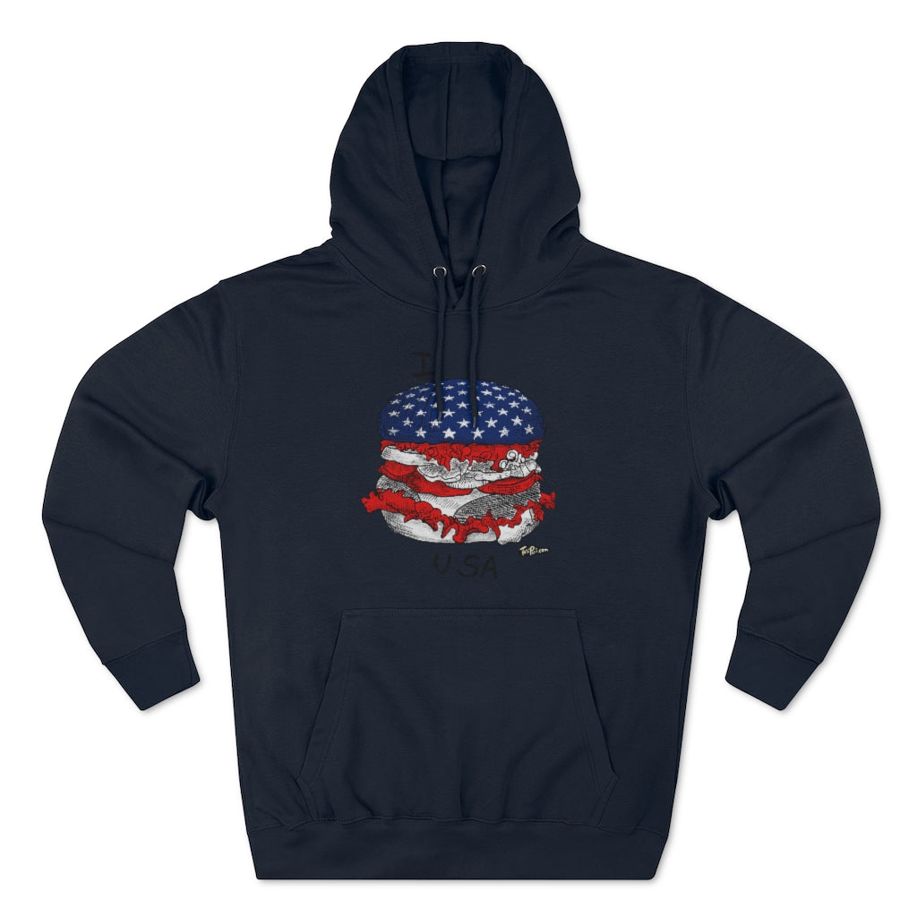 I Hamburger USA Hoodie