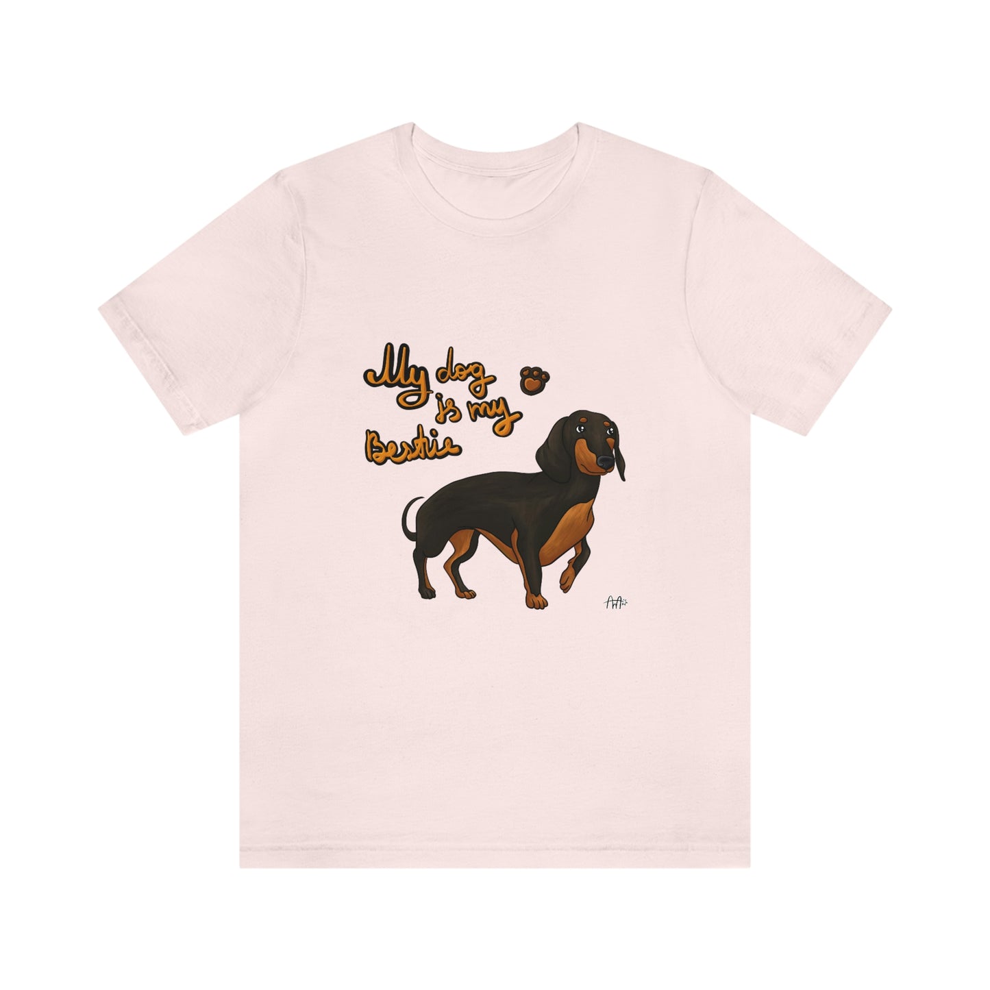 My Dog Is My Bestie Unisex Jersey Short Sleeve Tee