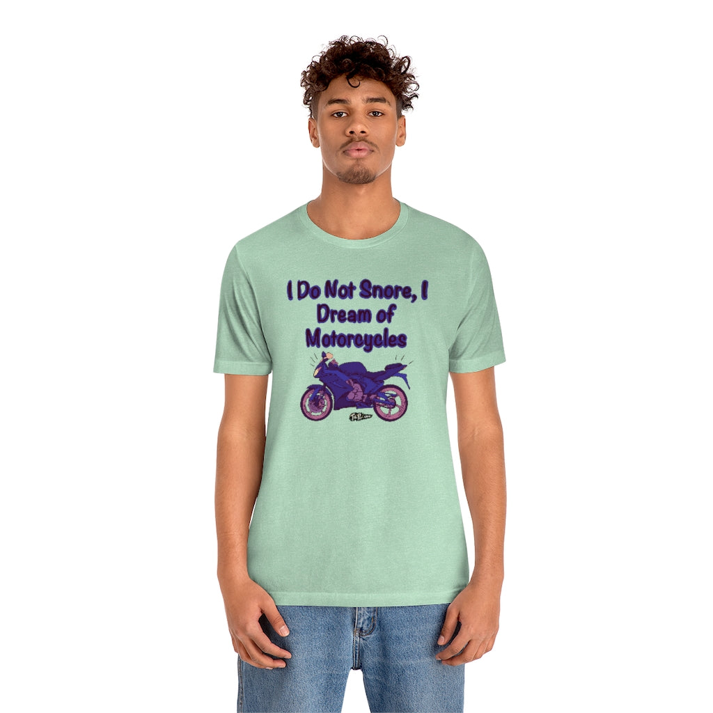 Dream of Motorcycles Purple Unisex T-Shirt