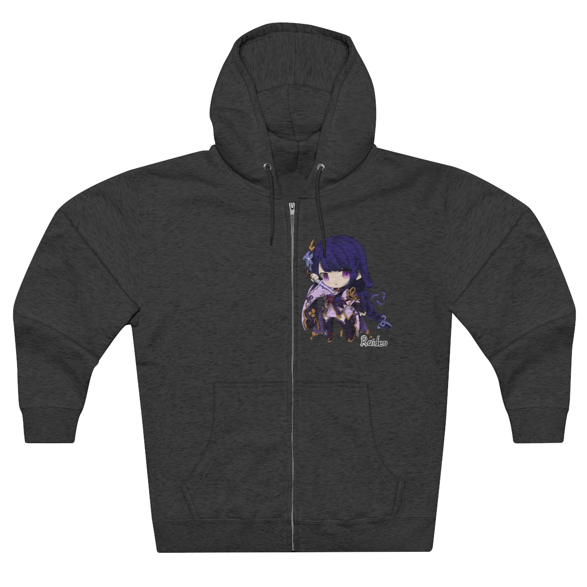 RAIDEN Genshin Impact Unisex Premium Full Zip Hoodie