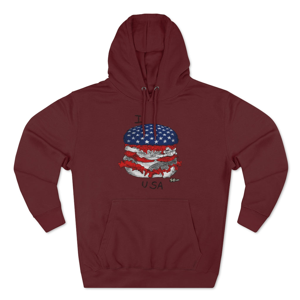 I Hamburger USA Hoodie