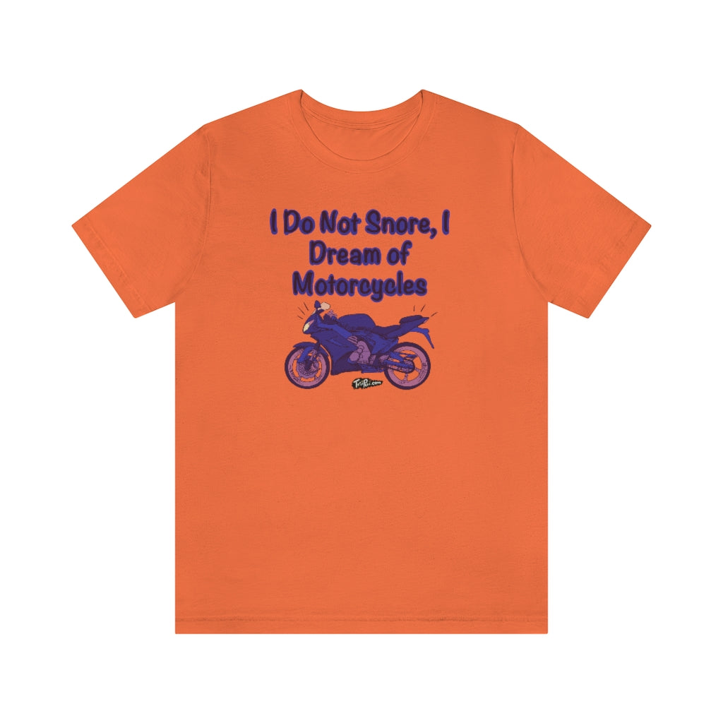 Dream of Motorcycles Purple Unisex T-Shirt