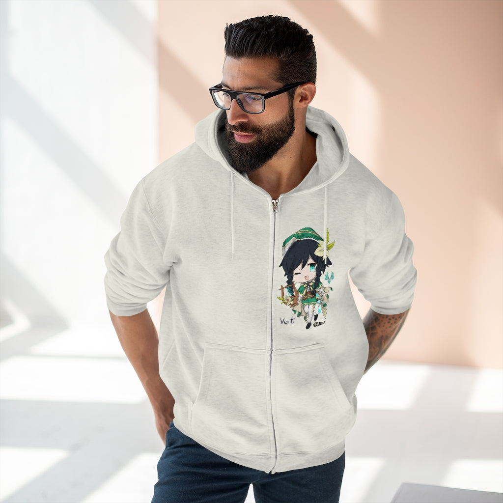 Venti Genshin Impact Full Zip good Hoodie