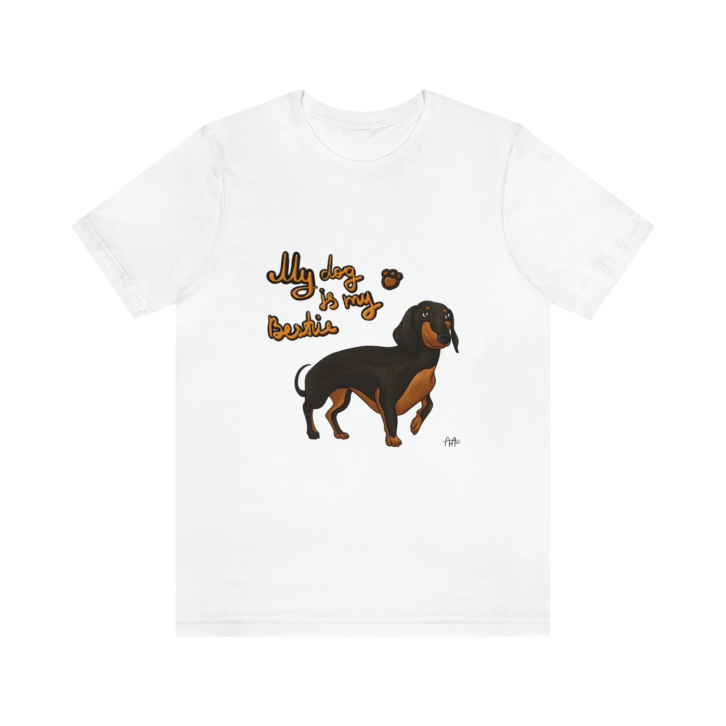 My Dog Is My Bestie Unisex Jersey Short Sleeve Tee