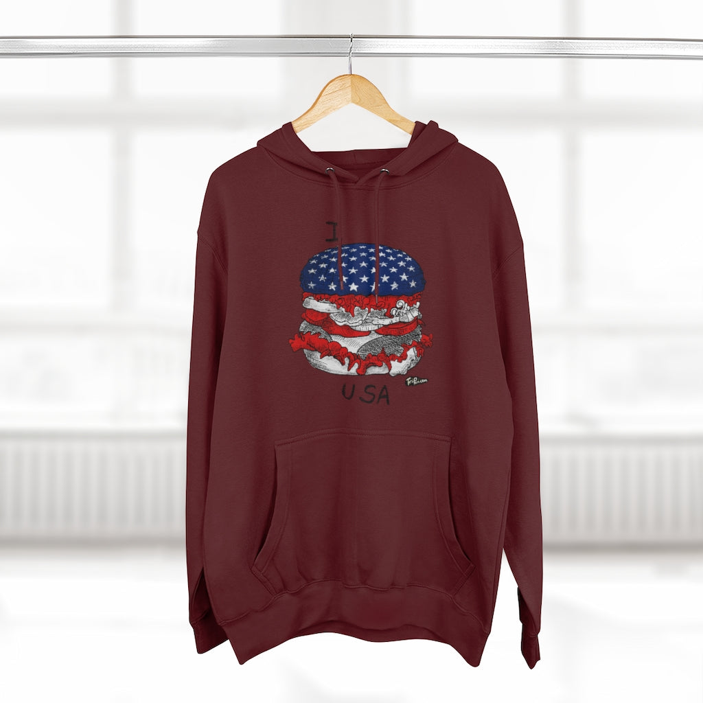 I Hamburger USA Hoodie